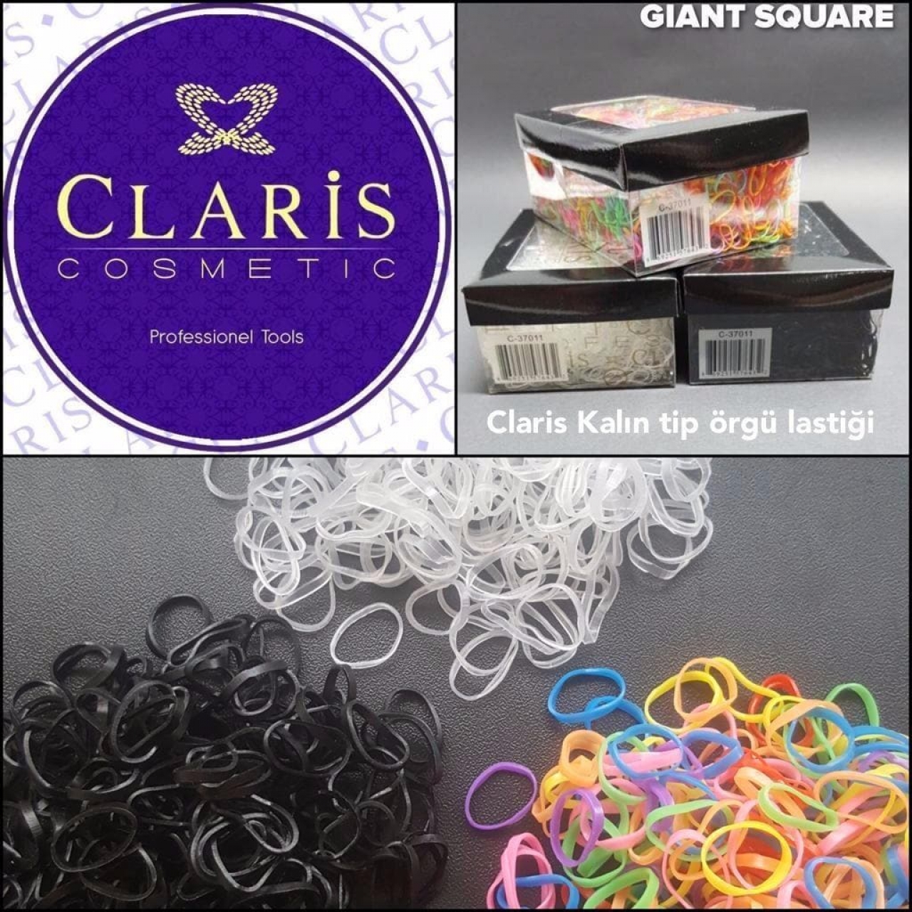 Claris Saç Örgü Lastiği 1 Paket