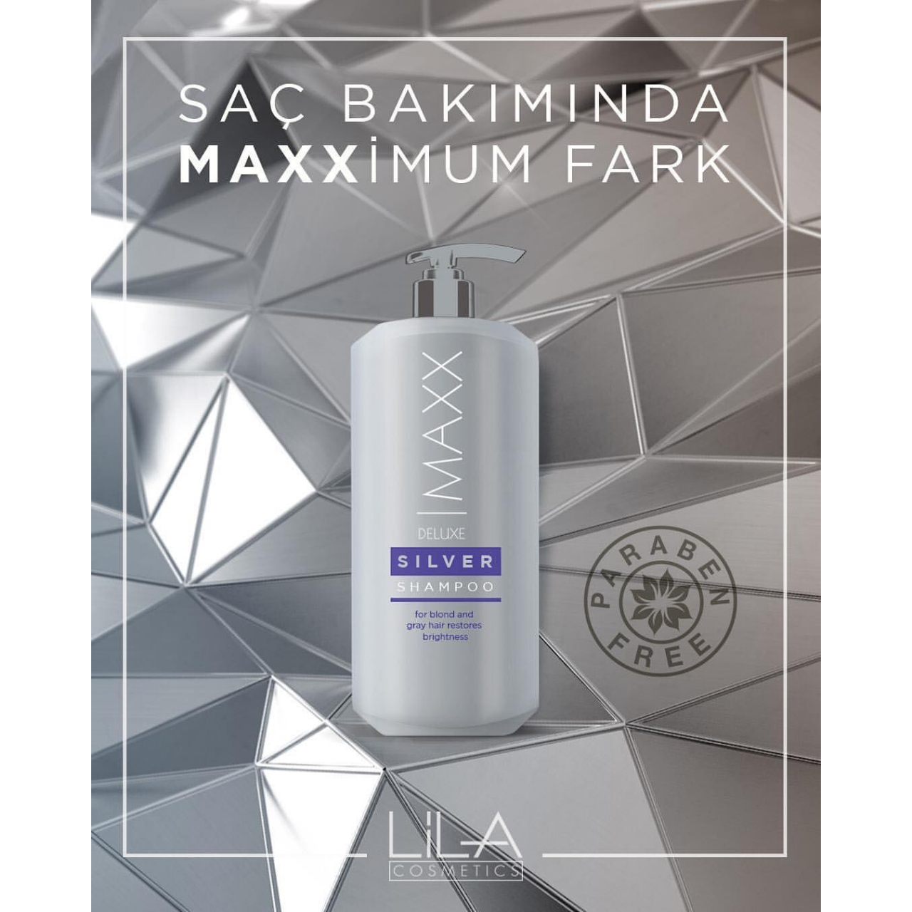Maxx Deluxe Silver Mor Şampuan 500 ml